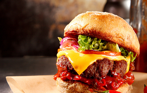 Juicy Burgers served at Erbil Fish & Chips Takeaway in Dalkeith